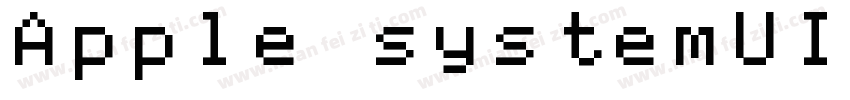 Apple systemUIF字体转换